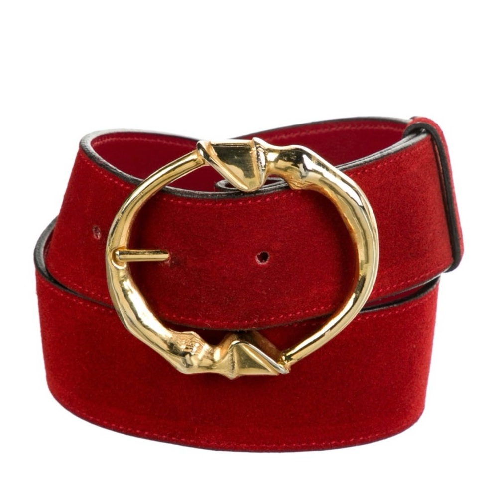 GUCCI SUED BELT